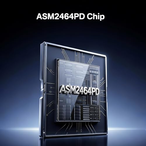 Image of ANYOYO NVMe M.2 SSD Enclosure, 40Gbps NVMe Enclosure Up to 8TB SSD, Tool-Free Aluminum Case with Triple Fins Heat Dissipation, Compatible with Thunderbolt 3 /4 & USB4 /3.2 /3.1 /3.0 /2.0 M1 M2 Pro /Max