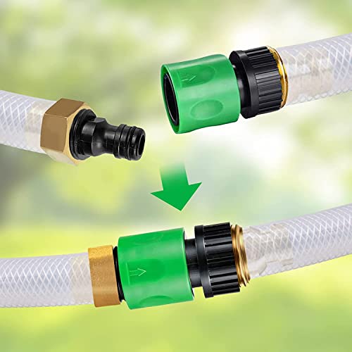 ASPIRE UK Garden Hose Fitting Starter Set, Includes Nozzle, Hose End Connector, Waterstop & Threaded Tap Connector - Image 2