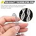SHAOKAOLU Stainless Steel Wire Saw with Plastic Handles,27.5'' Cable Saw Hand Pocket String Emergency Outdoor Survival Rope Cutting Tools for Camping Hiking and Cutting Trees & Wood