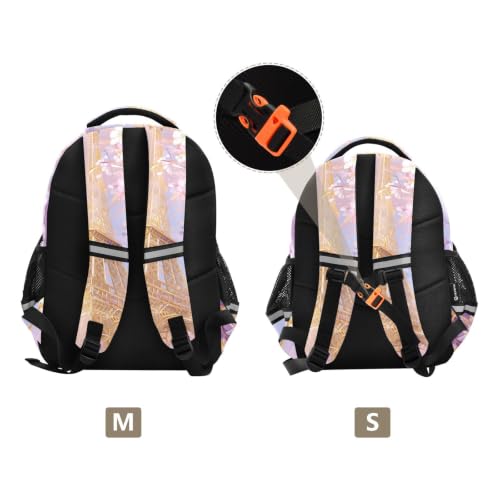 Sac pour tout-petits et cartable scolaire rose tendre pour enfant de 3 à 12 ans - 3