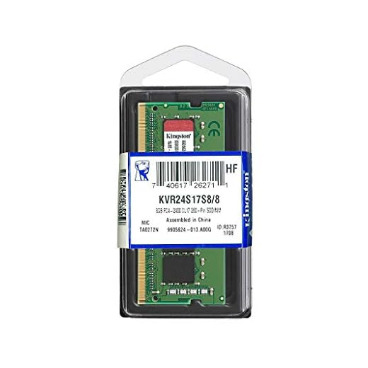 Memória para Notebook DDR4 8GB 2400MHz Kingston Value CL17 KVR24S17S8/8