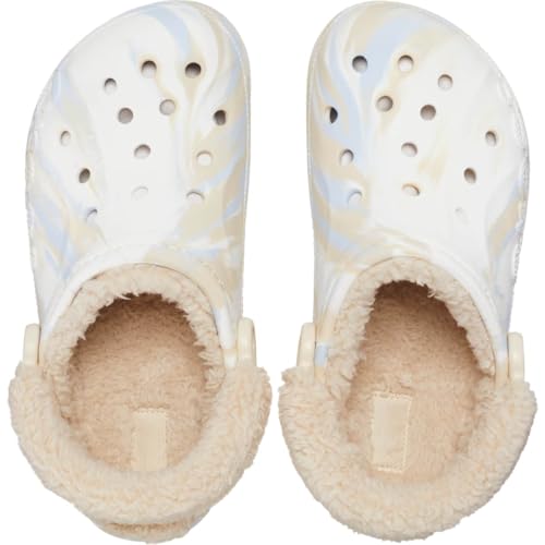 Image of Crocs Unisex Adult Baya Lined Fuzz Strap Clogs