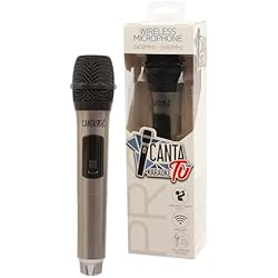 Diadema Para Cantar Canta Tu Karaoke - Micrófono Silver, un micrófono inalámbrico, Micro con Bluetooth Apto para el Karaoke Canta Tu, para Eventos en Familia, con Amigos y Fiestas, Famosa (CTC14101)
