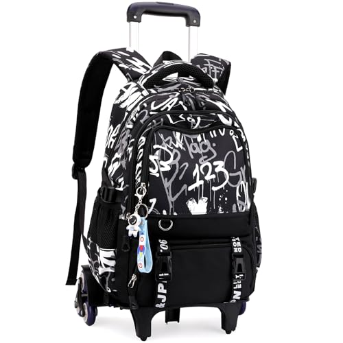 Amythe Cartable à Roulettes Garçons, Sac D'école...