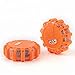 KYNG LED Road Flares 3-Pack Includes Duracell Batteries- Magnetic Emergency Beacon, Safety Light Kit for Automotive, Roadside, Car, Boat, Snow, Recreational, Flashing Warning Light Disc