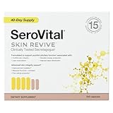 Serovital Skin Revive – Anti-Aging Supplement for Women – Supports Skin Hydration, Energy, Immune Health & Fine Line Reduction – 240 Capsules – 40-Day Supply