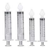 aspirador nasal casero 【Fácil de Usar】 Después de la limpieza, simplemente vuelva a enroscar el aspirador nasal para volver a usarlo. La punta de succión nasal de silicona y la jeringa portátil de 10 ml facilitan la succión del moco nasal de la nariz de un bebé o un niño.