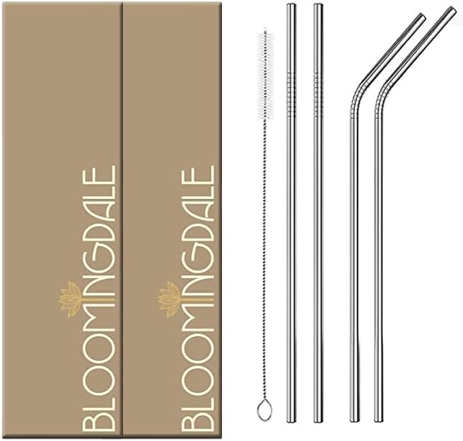 Steel Straw Silver Pack of 5 (Set of 2)