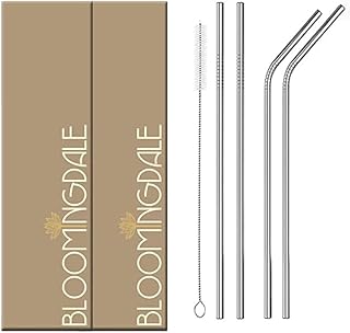 Steel Straw Silver Pack of 5 (Set of 2)
