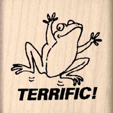 Stamps by Impression Terrific Frog Teacher Rubber Stamp