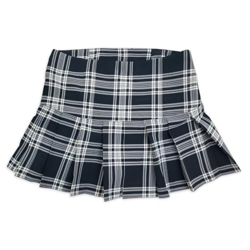 Women's Dionne Black and White Plaid Skirt4