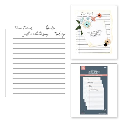 Plaques de presse Take Note Spellbinders pour scrapbooking et carterie créative