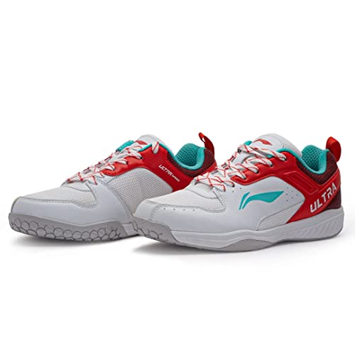 Image of Li-Ning Ultra Speed Badminton Shoe, White /Red /Dark Red