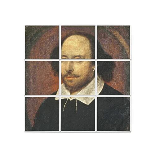 Carreaux Céramique Décoratif Shakespeare lot de 9 fresque murale 45,6cm
