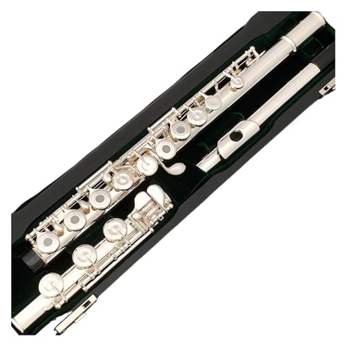 完全に銀メッキされたBエンドオープンホール湾曲Eキー初心者から上級者までフルートのアップグレード