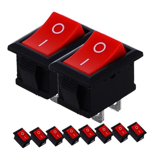 Healifty Boat Switches Pack 20 Pieces Kcd1-101 Switches for Auto Boat Home Appliances