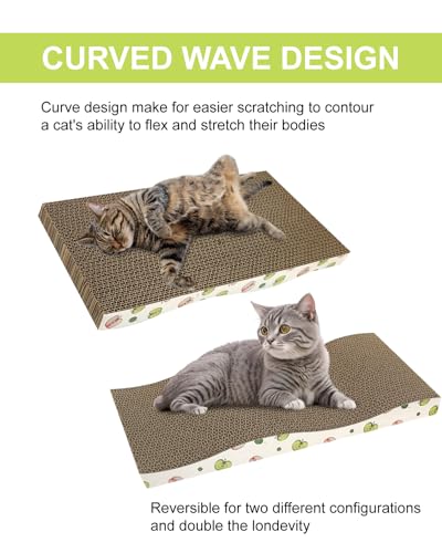 6 Pack Cat Scratching Board, Double-Sided Usability, with Catnip - image 4