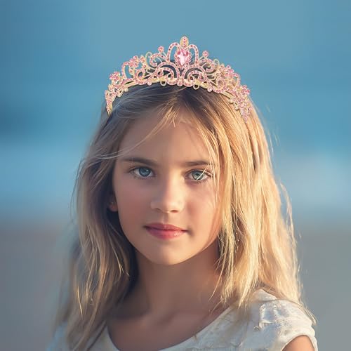 Corona de diosa para boda con diamantes de imitación blancos 6