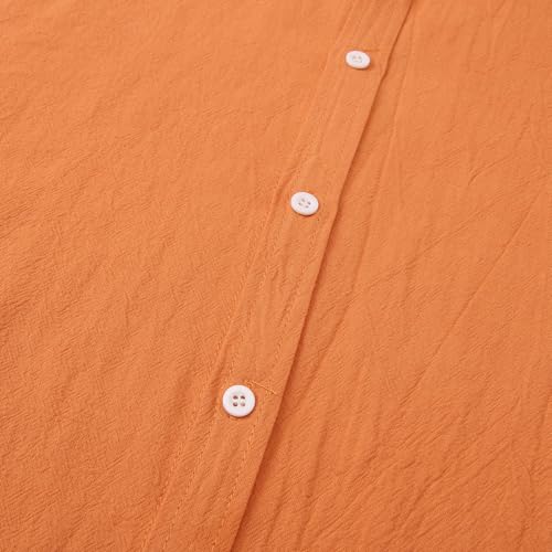 Chemise décontractée unie à manches longues en version légère - 7