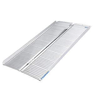 LIEKUMM MR607-5, drempelhelling, 150 cm, rolstoelhelling voor thuis, treden, trappen, handicaps, deuren, klaphellingen voor rolstoelen, ruimte voor maximaal 300 kg