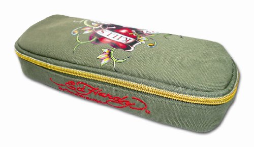 Preisvergleich Produktbild Ed Hardy 10318100 Unlimited Pencilcase oval, Skull