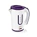 Price comparison product image Swan SK27010N Dual Voltage Fast Boil Lightweight & Compact Travel Kettle with Two Tea Cups, Plastic, 1000 W, White/Purple