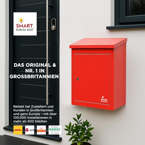 Paketbriefkasten Smart Parcel Box, rot - 3