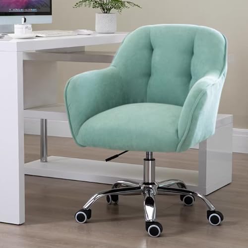 HJYXXSR Cómoda Silla de Oficina, Altura Ajustable, giratoria, sillón, cojín de Asiento Acolchado, Adecuada para estudiar, Trabajar y Usar en la Oficina Blue