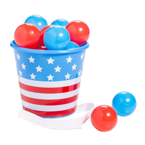 Fun Express Patriotic Bucket Toss Game - 14 Pc.