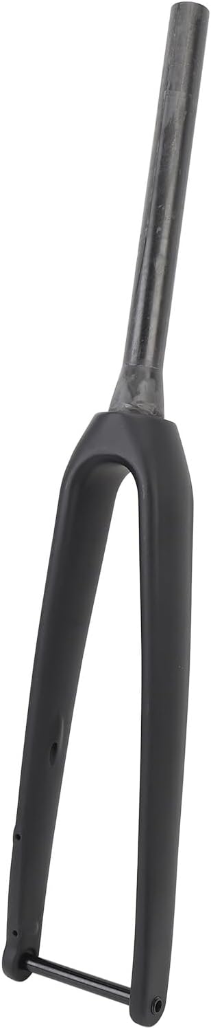 サイクリングフロントフォーク 3K T800 カーボンファイバー、フラットディスクブレーキ付きロードフォーク、軽量 100x12mm