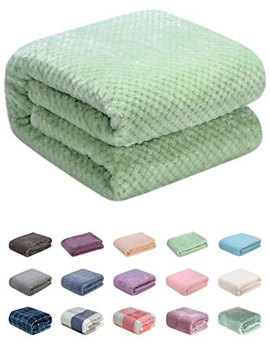 Fuzzy Throw Blanket, Plush Fleece Blankets for Adults, Toddler, Boys and Girls, Warm Soft Blankets and Throws for Bed, Couch, Sofa, Travel and Outdoor, Camping (Twin(60