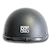 Retro German Style Half Face Helmets for Adult Men & Women - Vintage Open Face Moped Scooter Cruiser Helmet - DOT Approved (Matte Black, Medium)