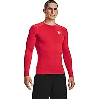 Under Armour Ua Hg Armour Comp Ls Maglietta a maniche lunghe, Rosso