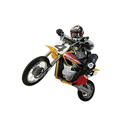 Razor MX650 Dirt Rocket Electric Motocross Off-road Bike - Yellow - Image 4