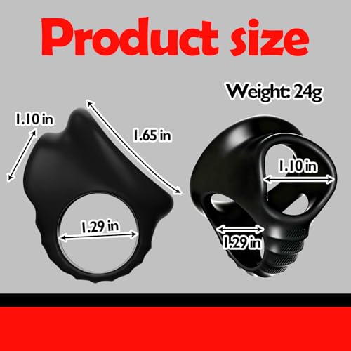 Image of Testicle Crusher CBT Silicone Chastity Devices Testicle Toys Gag Male Chastity Cock and Ball Torture Ring Cock Ring Male Testicle Stretcher BDSM Toys Bondage Gear Accessories for Men Couples Gay