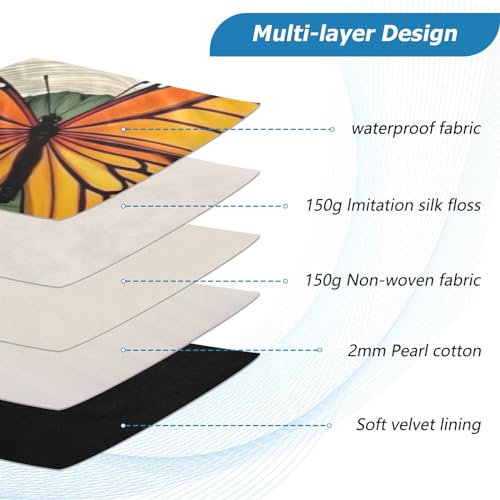 Funda para portátil amarilla con flores para laptop 13-14 pulg miniatura 4