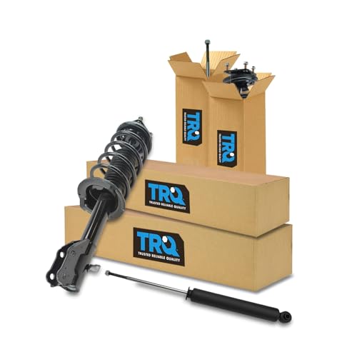 Image of TRQ Front and Rear Complete Strut Assembly & Shock Absorber Kit Complete Strut & Coil Spring Assembly Compatible with 2007-2012 Mazda CX-7
