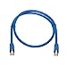 Tripp Lite Cat6a 10G Ethernet Cable, PoE, CMR-LP, Snagless F/UTP Network Patch Cable (RJ45 M/M), Blue, 3 ft. (N261P-003-BL)