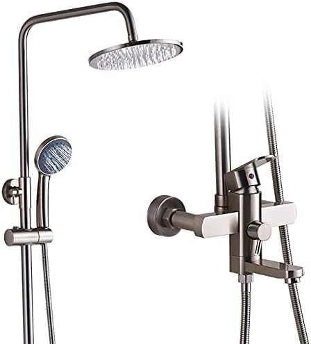 Mitigeur bain-douche à levier unique avec pommeau effet pluie 8 pouces durable