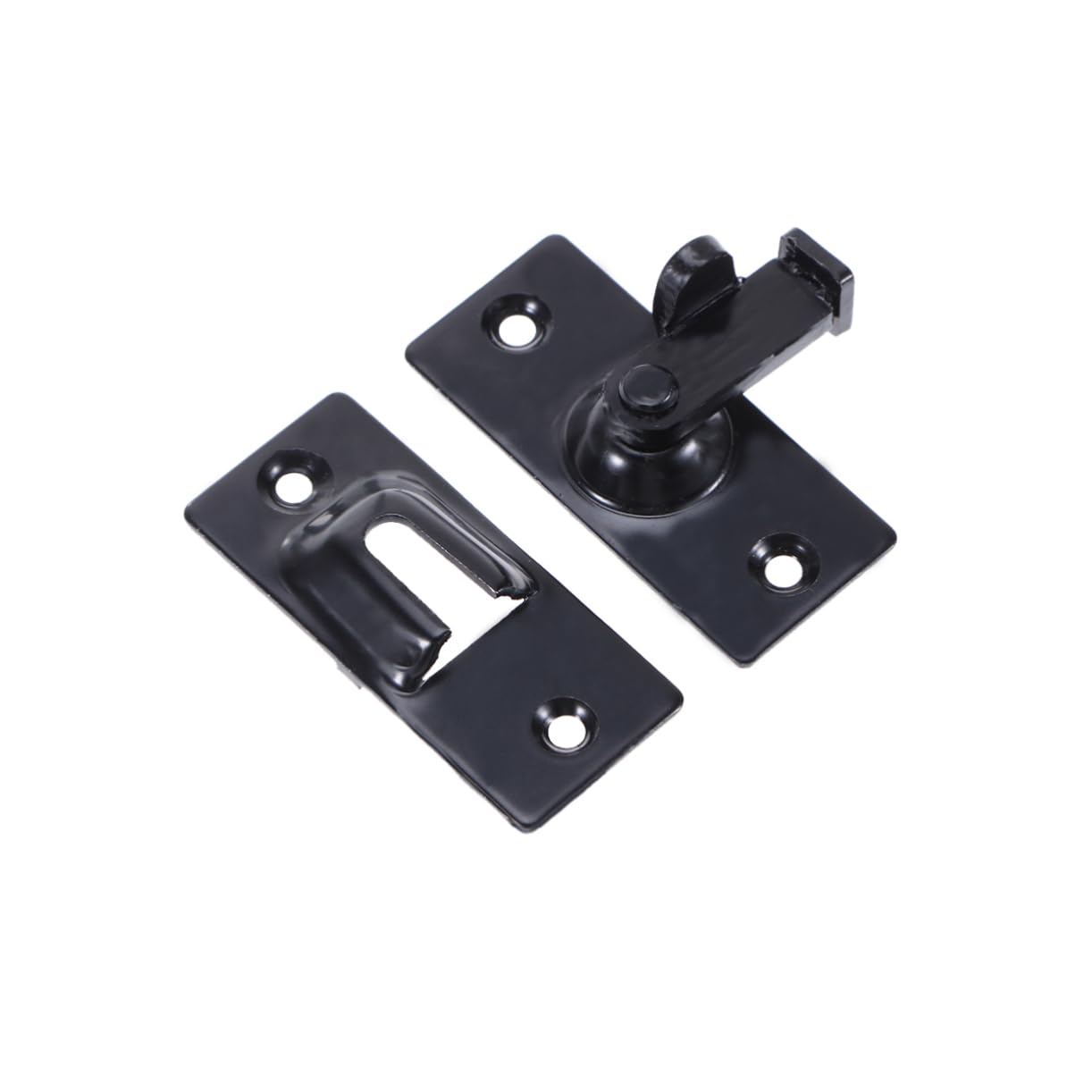 90‑Degree Curved Sliding Bolt Barn‑Door Latch Lock
