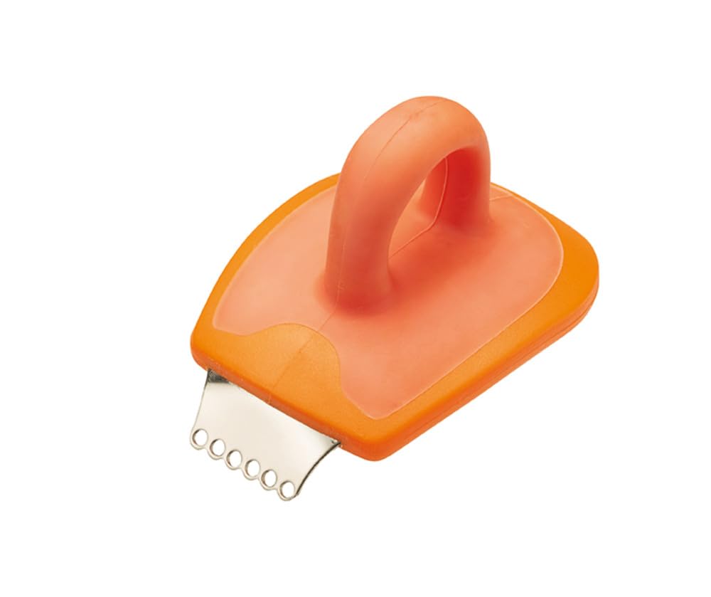 Kitchencraft Orange Healthy Eating 2-In-1 Peeler/Citrus Zester - ,4.5 X 4.5 X 7.3 Cm
