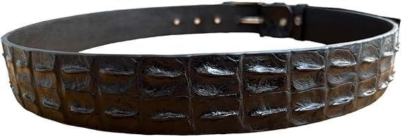 VIETDAVN Black Alligator Leather Belt