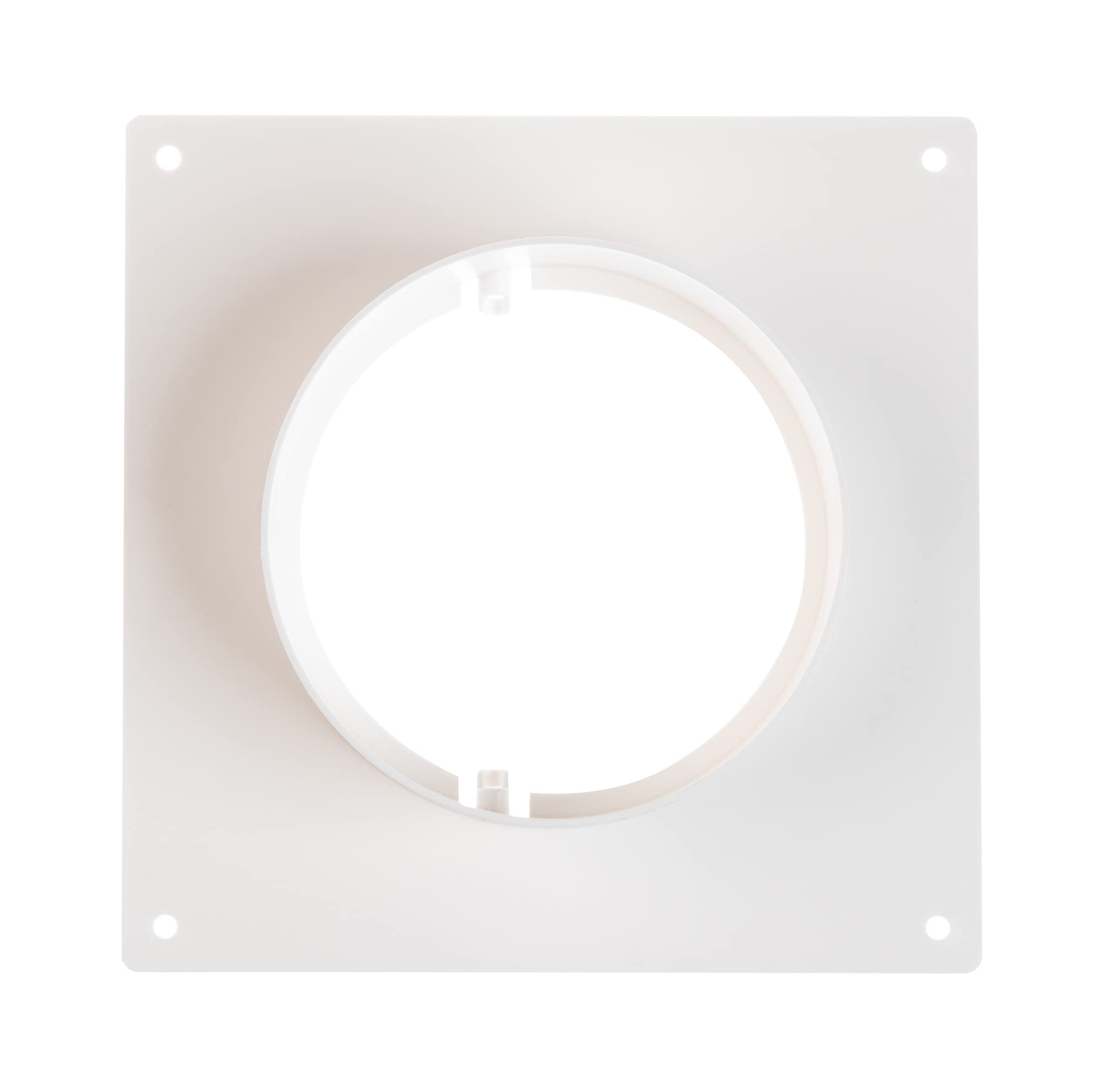 Flangia Di Collegamento Quadrato-Rotondo Per Ventilazione – In PP Per Condotti Da 100 Mm, Resistente E Antipressione