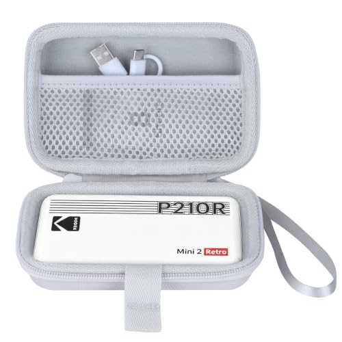 Image of Hard Case Compatible with Kodak Mini 2 Retro P210R / Mini Shot 2 Retro C210R Instant Digital Camera Photo Printer, Gray Case