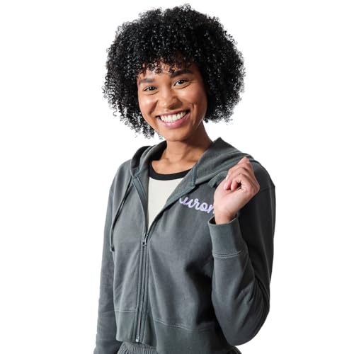 Kuromi Hearts & Bows Women's 2-Pack Charcoal Long Sleeve Crop Hoodie & Joggers Combo Set3