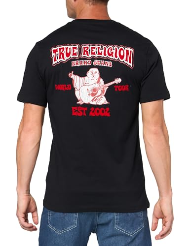 True Religion Men's Ss Vintage Flock Tee2