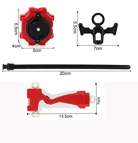 Elfnico Bey Battling Top Burst Evolution Combination 4D Series, 2pcs Speed Gyro Metal, 2 throwers Set with Launcher Blade Set(Upgraded Bey 2 Set)