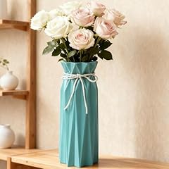 #a 9.5" Tall Blue Vases for Living Room Decor