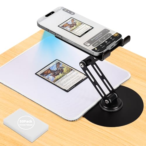 Utllsitm Foldable MTG Trading Card Scanner Stand,Carbon Steel Phone...