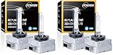 D1S Xenon 8000K Brenner, 12V 35W Kalt blau Auto Scheinwerferlampe HID Entladungs Lampe Ersatz Kit (2 Stück) (Packung mit 2)